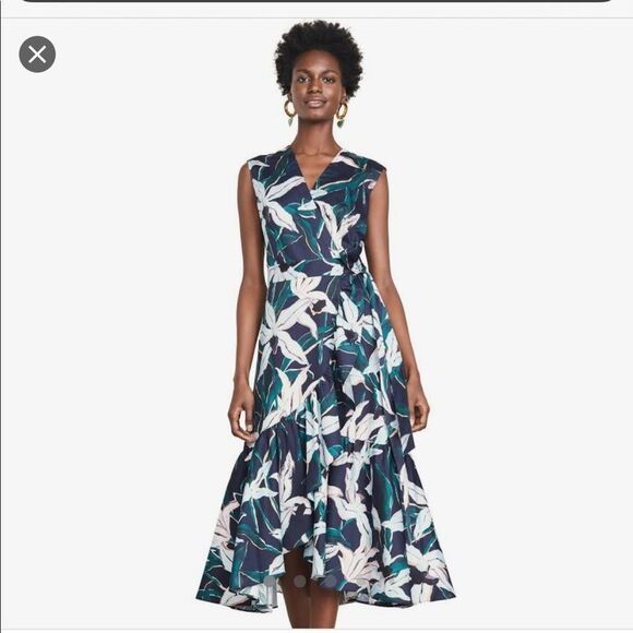 Tory Burch cotton wrap dress. - Picture 7 of 7